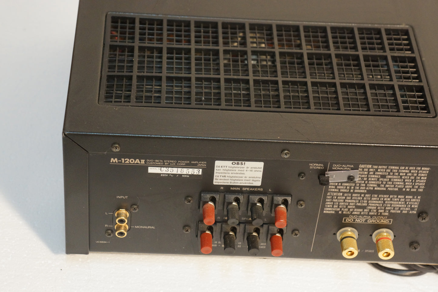 Luxman M-120A MkII