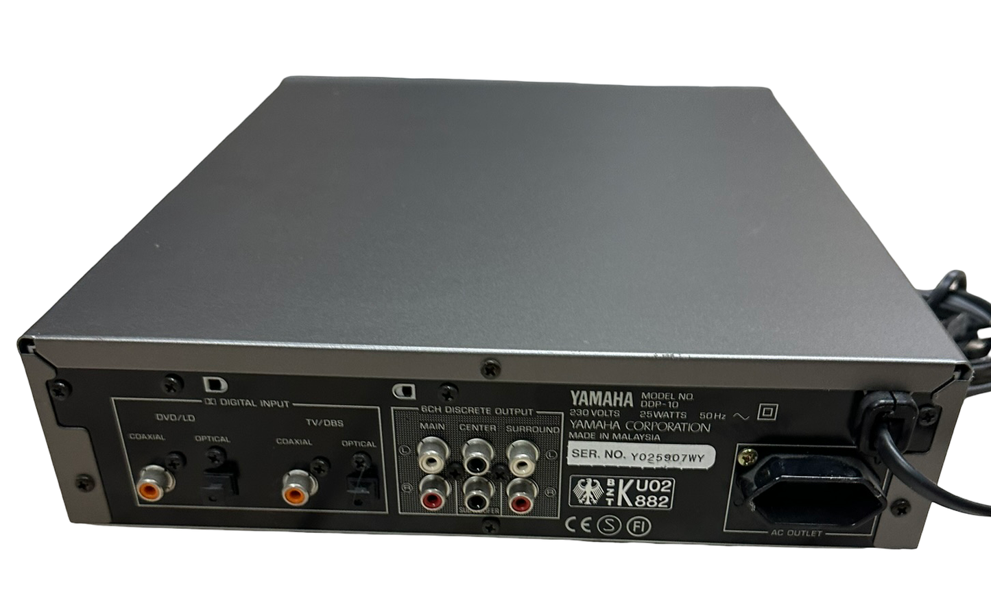 Yamaha DDP-10 Digital Sound Processor – AC-3 RF Decoder