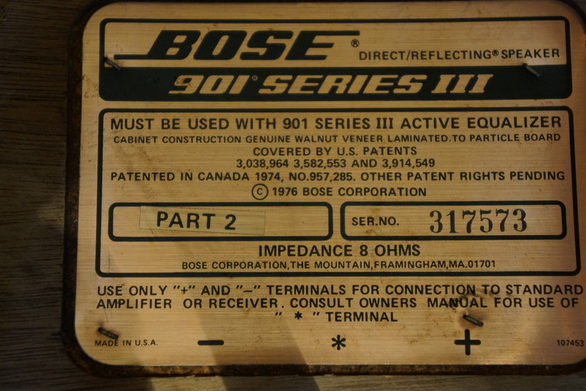 Bose 901 serie 3