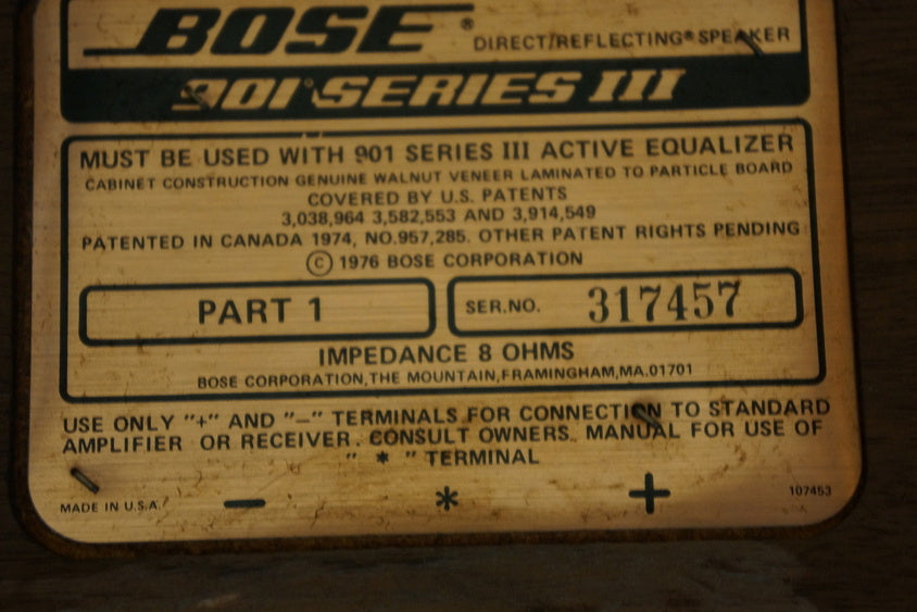Bose 901 serie 3